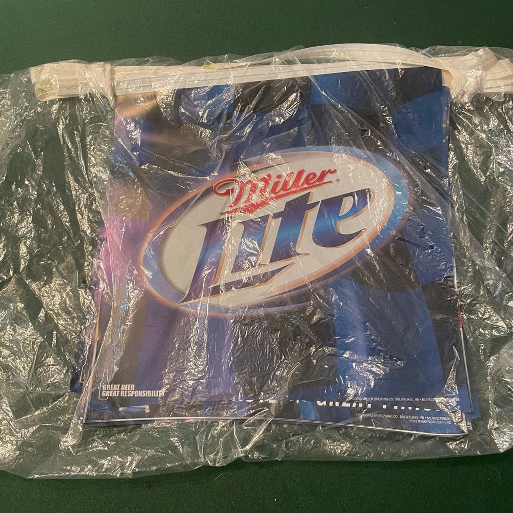 NASCAR Kurt Busch Miller Lite Banner
